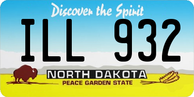 ND license plate ILL932