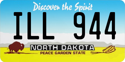 ND license plate ILL944