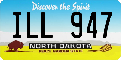 ND license plate ILL947