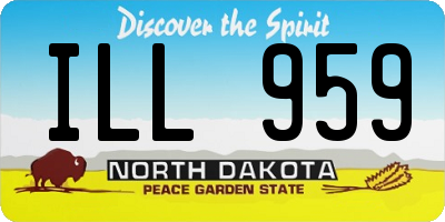 ND license plate ILL959