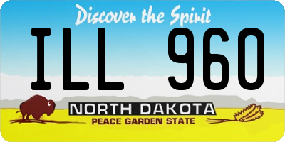 ND license plate ILL960
