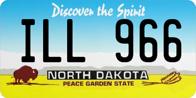 ND license plate ILL966