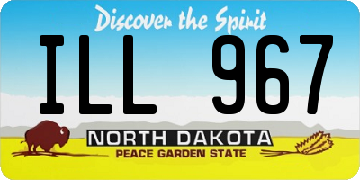 ND license plate ILL967