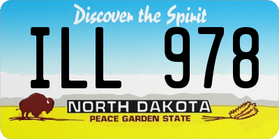 ND license plate ILL978