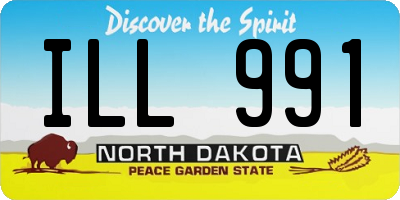ND license plate ILL991