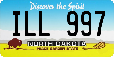 ND license plate ILL997