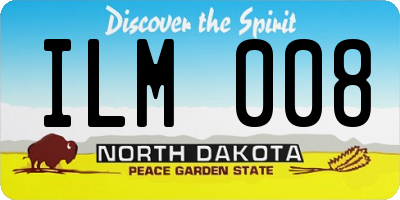 ND license plate ILM008