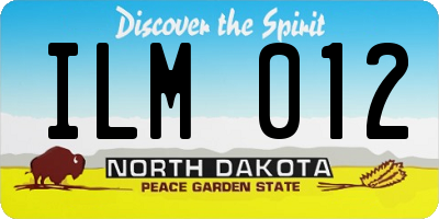 ND license plate ILM012