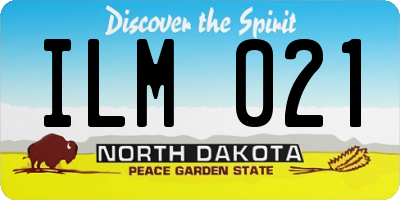 ND license plate ILM021
