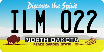 ND license plate ILM022