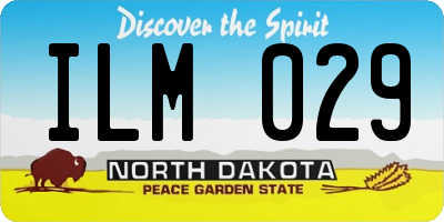 ND license plate ILM029
