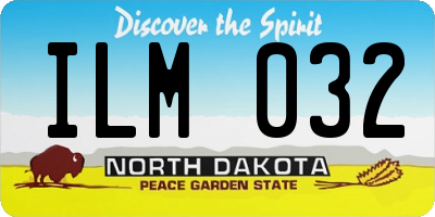 ND license plate ILM032