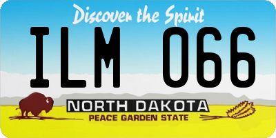 ND license plate ILM066