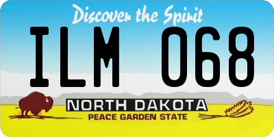 ND license plate ILM068