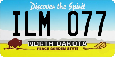 ND license plate ILM077