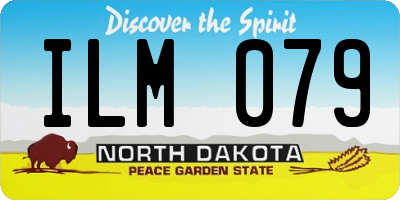 ND license plate ILM079