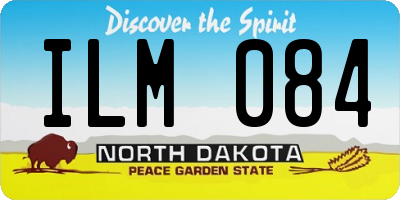 ND license plate ILM084