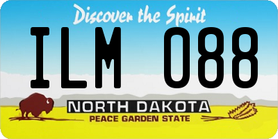 ND license plate ILM088