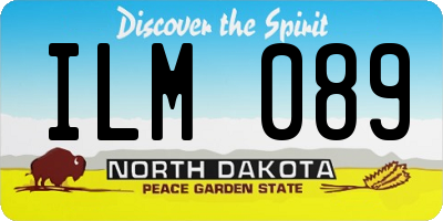 ND license plate ILM089