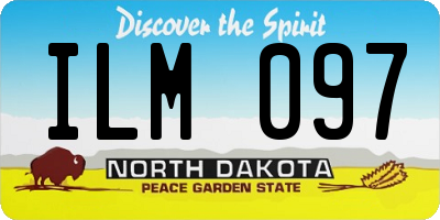 ND license plate ILM097