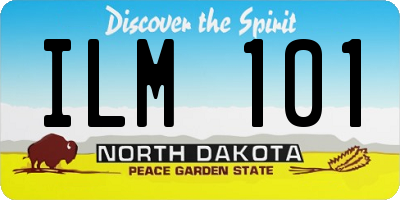 ND license plate ILM101