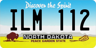 ND license plate ILM112