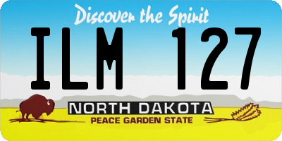 ND license plate ILM127