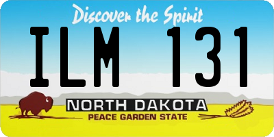 ND license plate ILM131