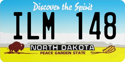 ND license plate ILM148