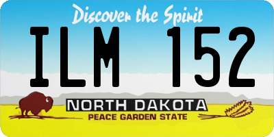 ND license plate ILM152