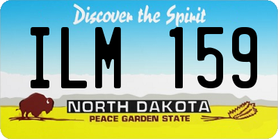 ND license plate ILM159