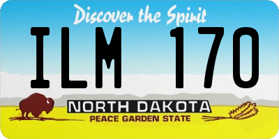 ND license plate ILM170