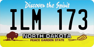 ND license plate ILM173