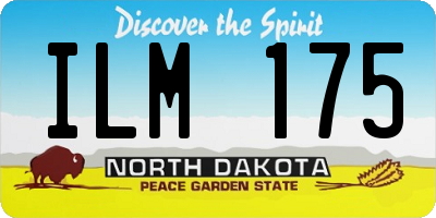 ND license plate ILM175