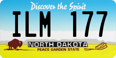 ND license plate ILM177