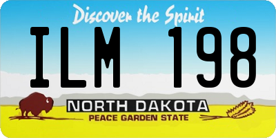ND license plate ILM198