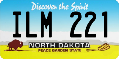 ND license plate ILM221