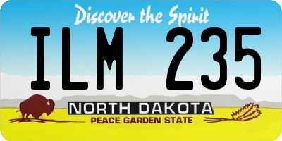 ND license plate ILM235