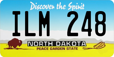 ND license plate ILM248
