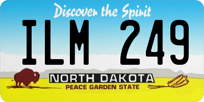ND license plate ILM249
