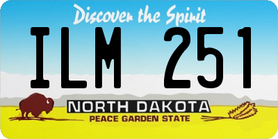ND license plate ILM251