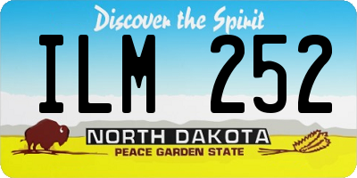 ND license plate ILM252