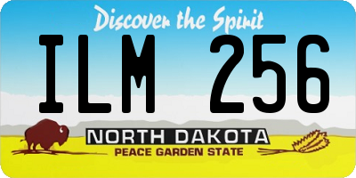ND license plate ILM256