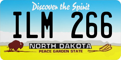 ND license plate ILM266