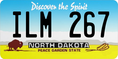 ND license plate ILM267