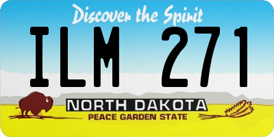 ND license plate ILM271