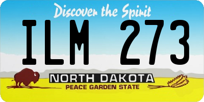 ND license plate ILM273