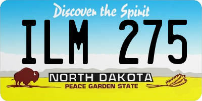 ND license plate ILM275