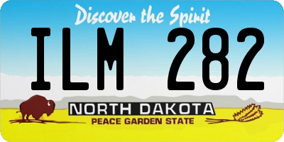 ND license plate ILM282