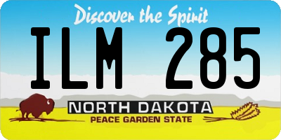 ND license plate ILM285